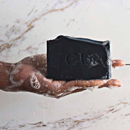 handcrafted Charcoal and Lavender Teatree Soap bar