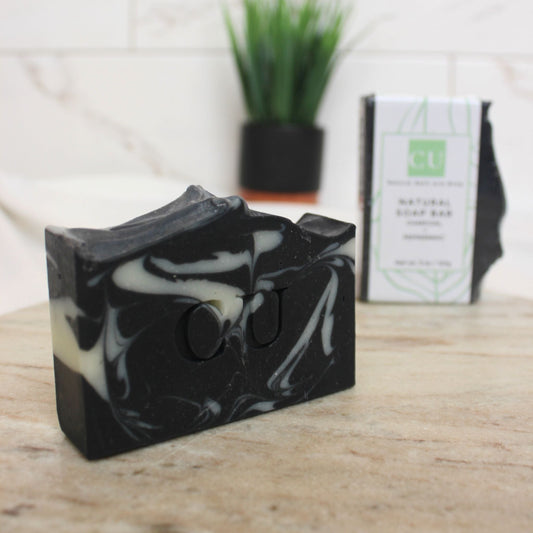 Charcoal and Peppermint All-Natural Detoxifying Soap Bar