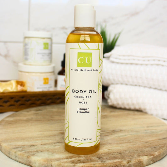Green Tea and Rose Natural Body Oil