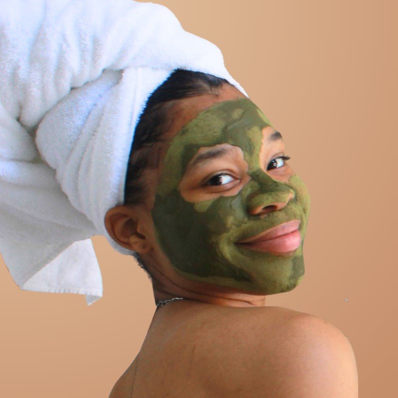 French green clay facial mask 